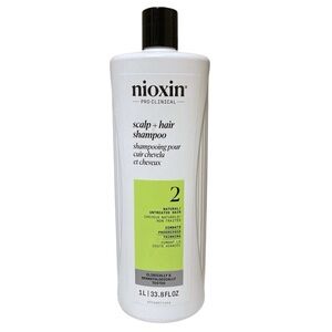 Large Size nioxin scalp + hair shampoo #2 Natural Untreated Hair 1Liter / 33.8oz
